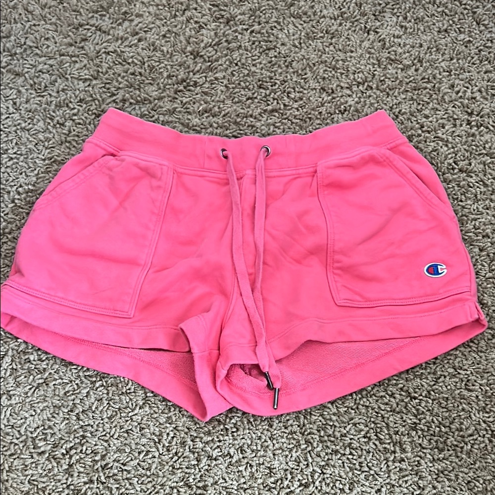 Champion Pink Athletic Shorts with Elastic Waistband